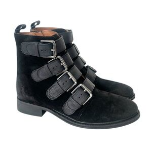 Band of the free Hawthorne suede buckle ankle boots black 8.5